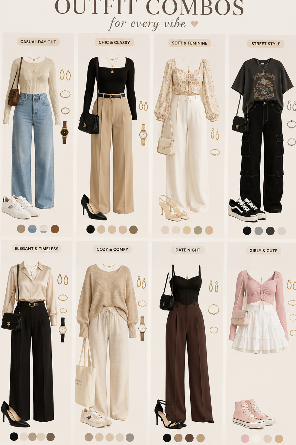⊹ Elegant Outfit Combos For Soulful Vibes ⊹ 🍷 985