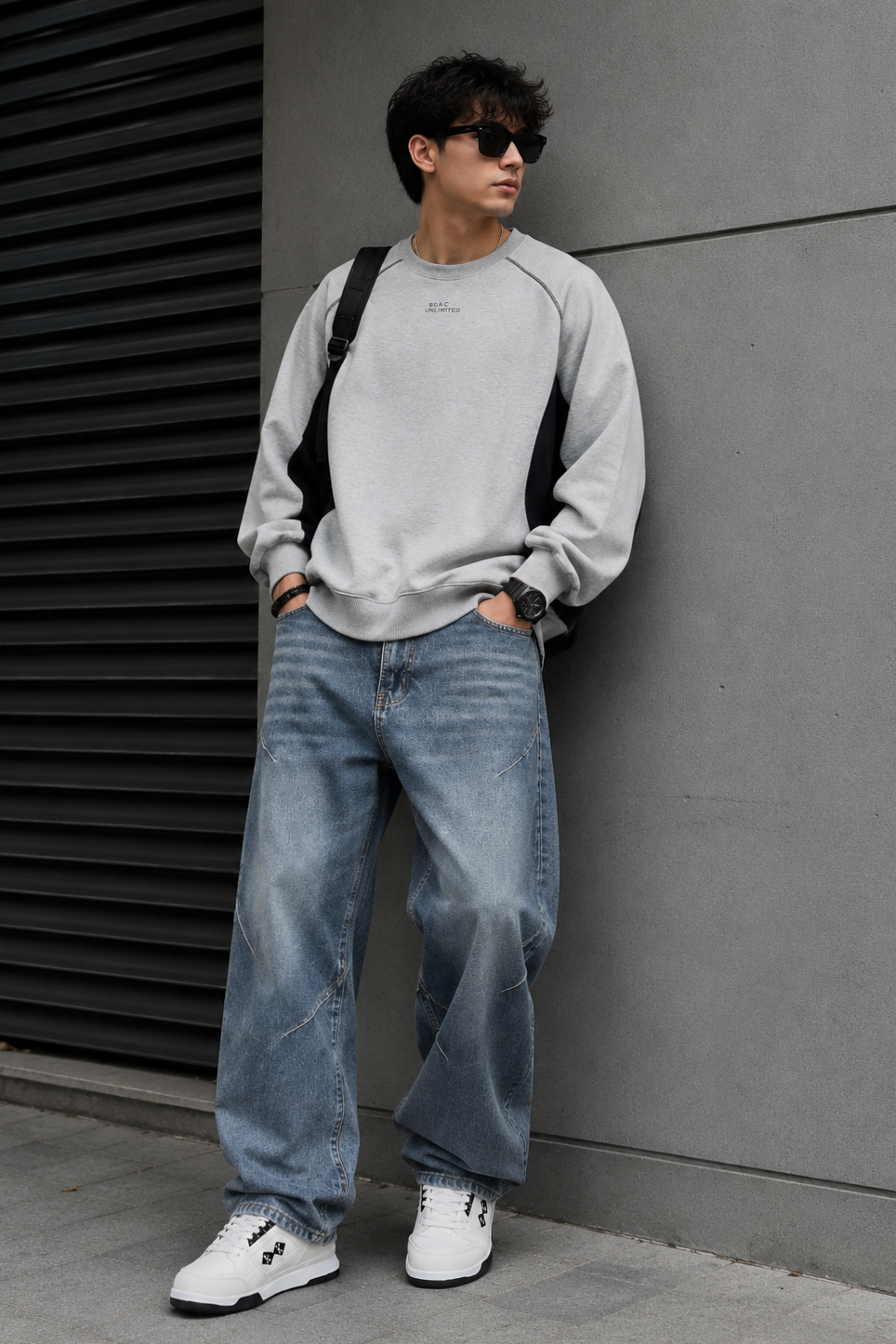 ♟️ ✒️ ⟡ Finding Harmony in Grey & Denim Minimalism | Soulful Streetwear Style 910