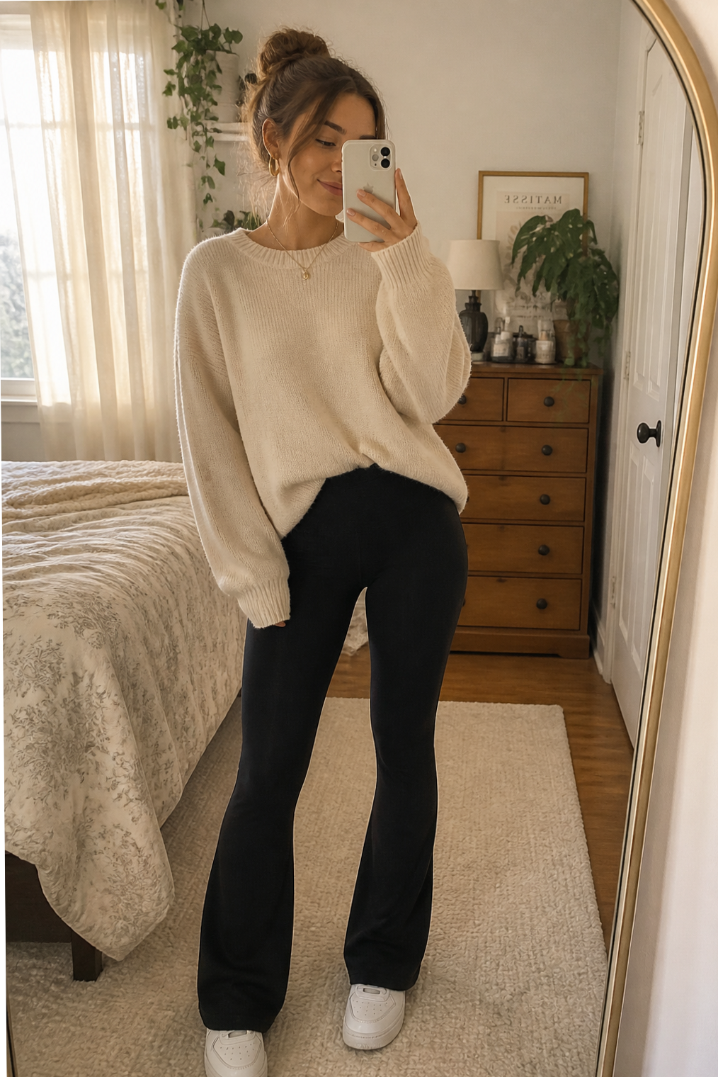Flare Leggings Outfit Inspiration for Stylish Daily Vibe | 🌱 🌊 vibe check passed 325