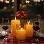 🖼️ 🎧 📸 Golden Glow Set of 3 LED Candles with Timer & Remote for Perfect Harmony  110