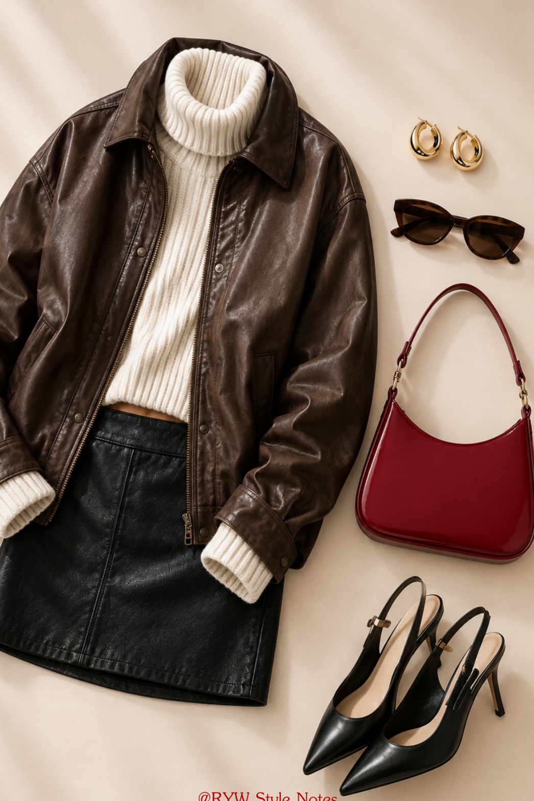 Leather Jacket Elegance for Destiny-Driven Souls | ✨ ✨ romanticizing connections 715