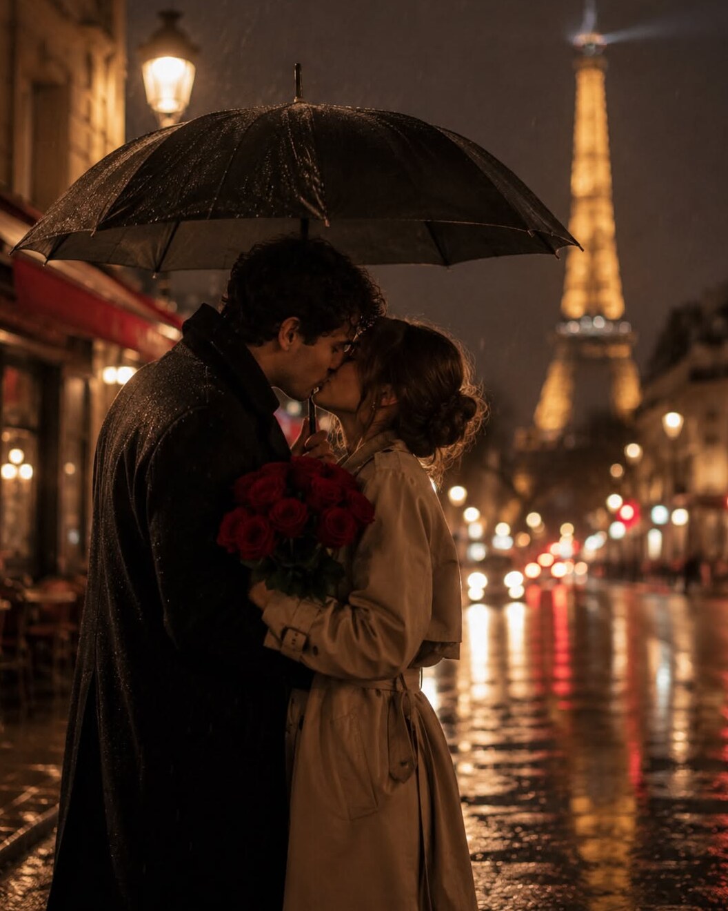 🎬 🥀 Parisian Rain and a Fateful Embrace — aesthetic edit 625