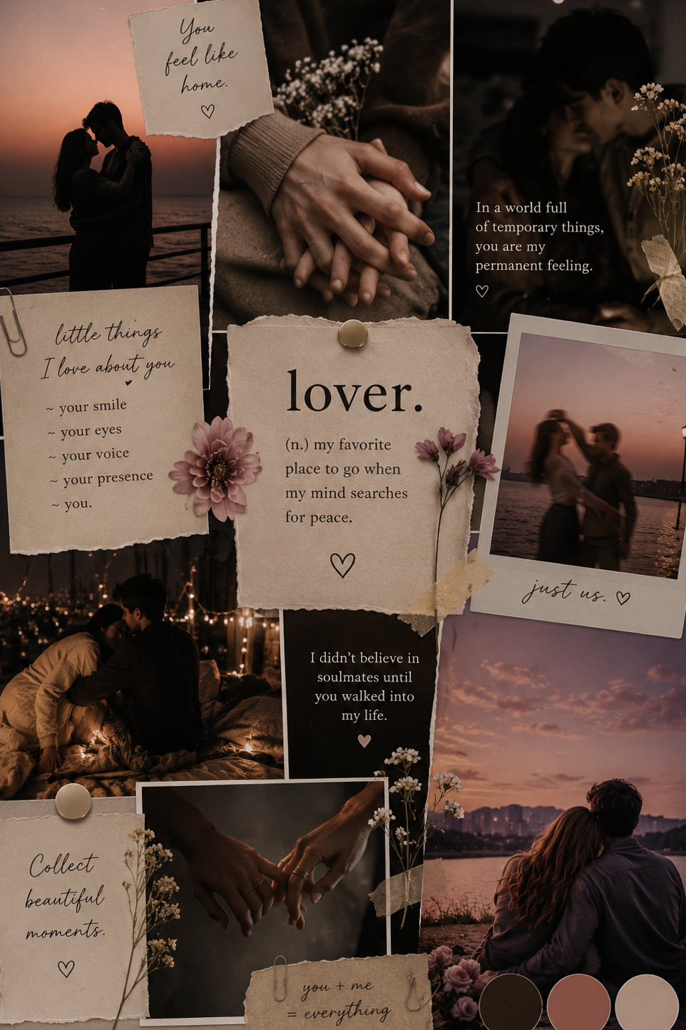 💌 💋 ⟡ Soft Love Aesthetic Moodboard for Soulful Connections 811