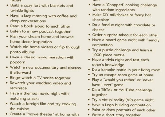 💌 ⟡ Whispered Evenings: 52 Intimate At-Home Date Ideas for Soulmates 428