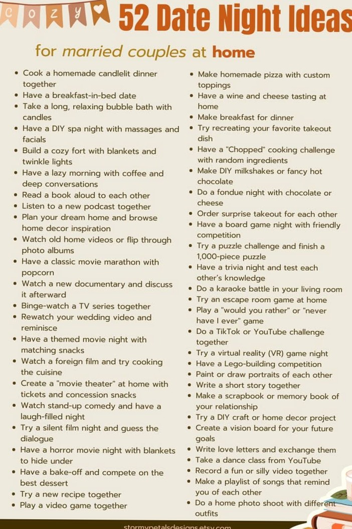 💌 ⟡ Whispered Evenings: 52 Intimate At-Home Date Ideas for Soulmates 428