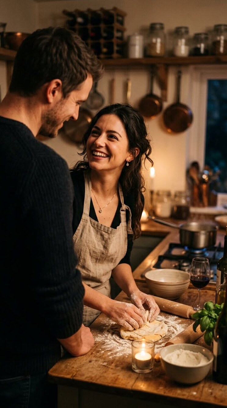 🎭 🕸️ ✦ Whispered Noodles: Fates Entwined Over Shared Sauce 363